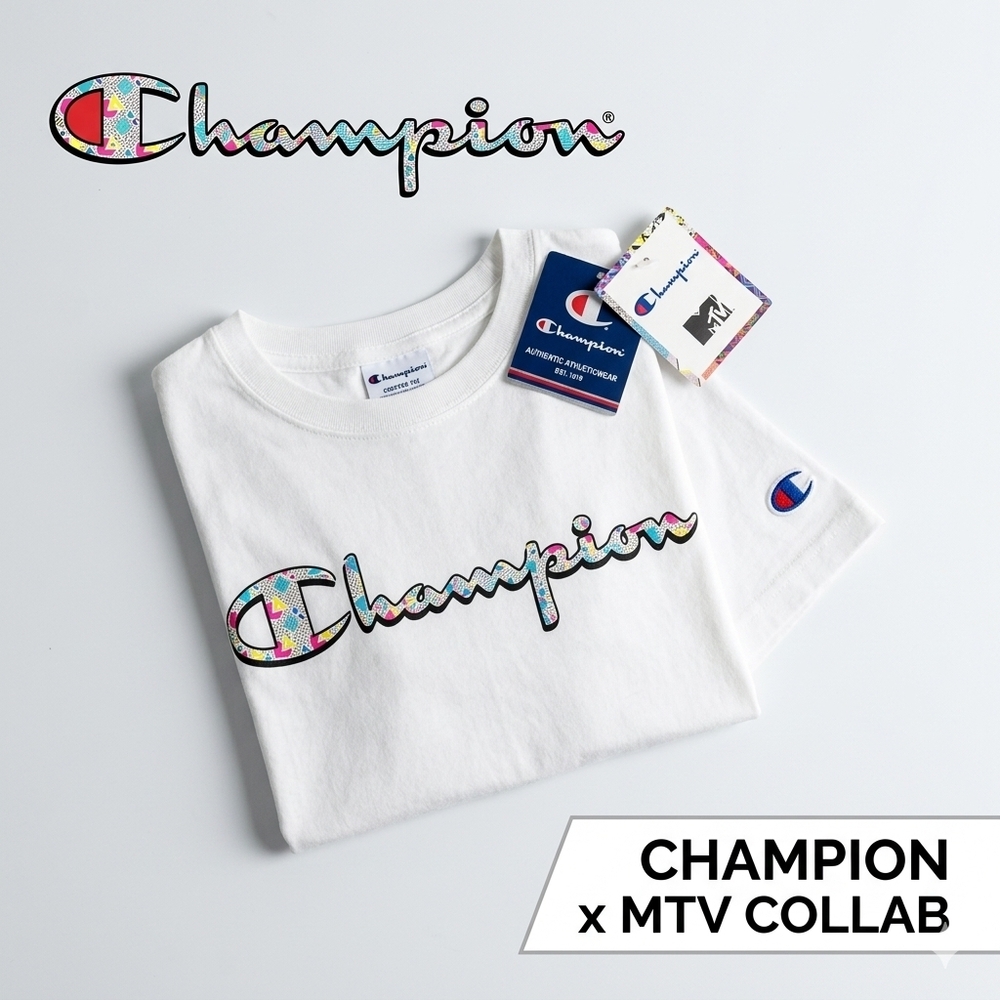 Champion x MTV Heritage Cropped Graphic Tee – Size Small